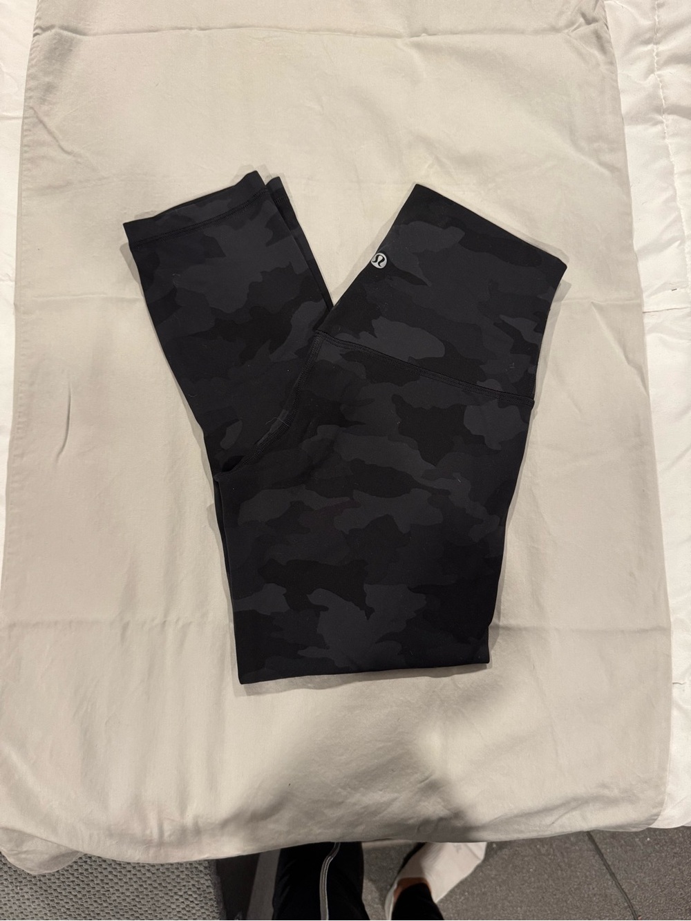 lululemon athletica black camo crops